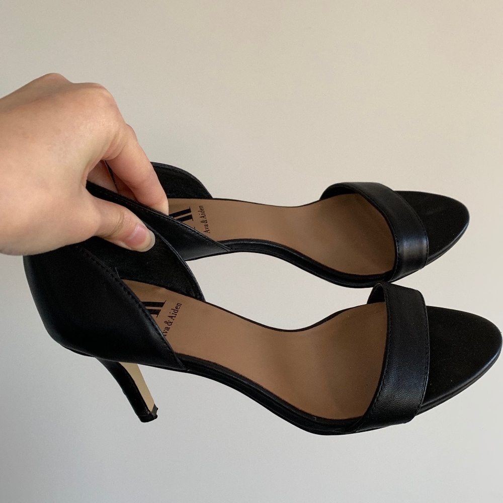 Ava and Aiden Black Heels